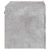vidaXL Wall-mounted Nightstand Concrete gray Engineered wood Medium