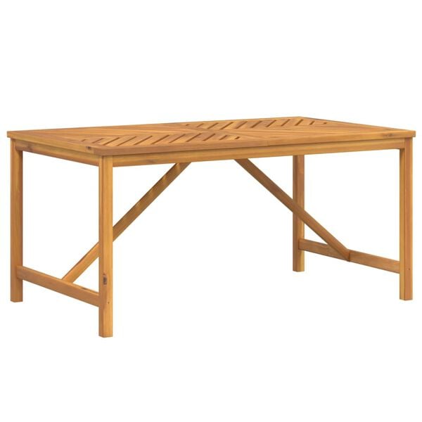 vidaXL Garden Dining Table Brown Solid Acacia wood Large Durable