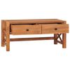 vidaXL TV Cabinet Natural Teak Teak Wood, Plywood Medium TV Cabinet