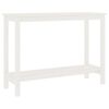 vidaXL Console Table White Solid pine wood Medium Durable
