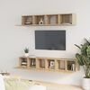 vidaXL TV Cabinet Set Set of 5 Sonoma Oak Engineered Wood Medium