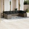vidaXL Garden Sofa Set Grey