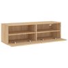 vidaXL TV Wall Cabinet Sonoma Oak Engineered Wood Medium TV Wall Cabinet