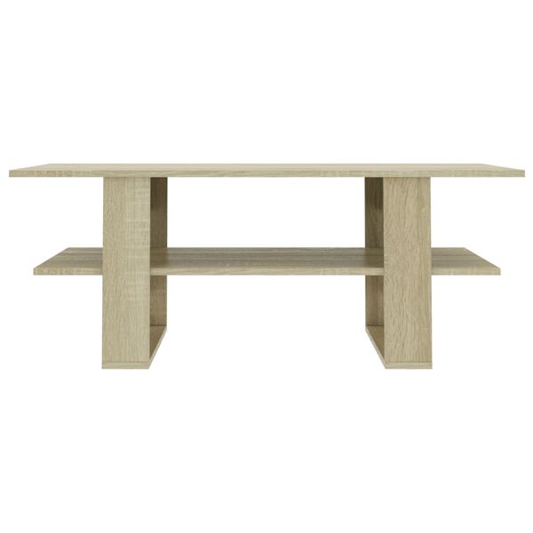 vidaXL Coffee Table Sonoma Oak 43.3"x21.7"x16.5" Engineered Wood