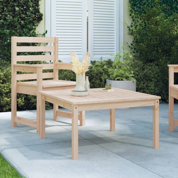 vidaXL Garden Table Natural Wood Solid Pine Wood Large Durable