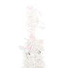 vidaXL Artificial Christmas Tree White PVC 70.9 in tall, 23.6 in wide