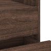 vidaXL Bedside Cabinet Brown Oak Engineered Wood Medium Bedside Cabinet