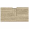 vidaXL Bathroom Cabinet Sonoma oak Engineered wood, metal Medium