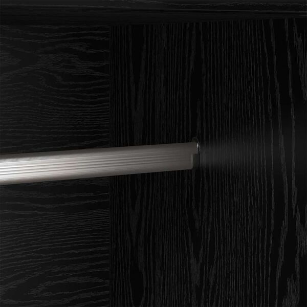 vidaXL Wardrobe Black Oak 32.48 x 20.28 x 70.87 in Engineered Wood