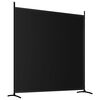 vidaXL 2-Panel Room Divider Black 137"x70.9" Fabric