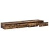 vidaXL Bed Drawers Smoked Oak 53.15 x 14.37 x 6.50 in Engineered Wood