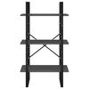 vidaXL Storage Shelf Grey Metal Medium Storage Shelf Rectangular