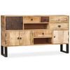 vidaXL Sideboard Natural wood tones Solid mango wood, steel, MDF Medium