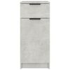 vidaXL Desk Cabinet Concrete grey Engineered wood Compact Desk Cabinet