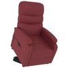 vidaXL Stand Up Chair Wine Red Faux Leather, Iron, Poplar Wood Single