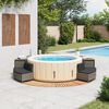 vidaXL Hot Tub Surround Grey