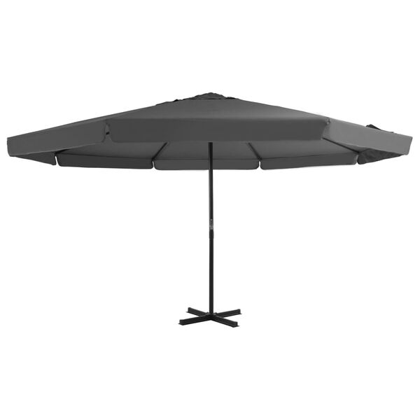 vidaXL Garden Parasol Anthracite Polyester Large Foldable