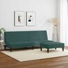 vidaXL Sofa Bed Dark Green Velvet (100% polyester), wood, plastic 2-Seater