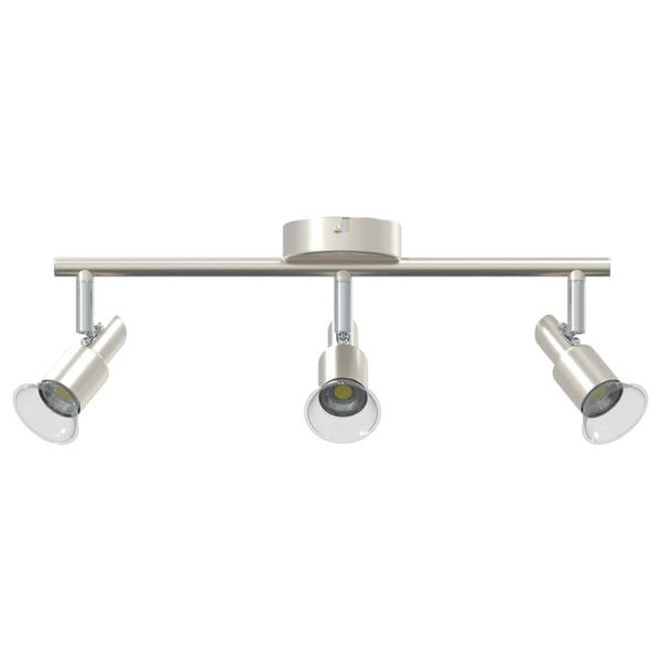 vidaXL Ceiling Spotlight Brushed Nickel 39 x 10.5 x 10.5 cm Steel