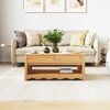 vidaXL Coffee Table Drammen Oak 99 x 55 x 45 cm Solid pine wood