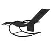 vidaXL Sun Lounger Black Powder-coated steel, textilene Standard