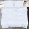 vidaXL Duvet Cover Set White Microfiber 55.1 x 78.7 in Lightweight