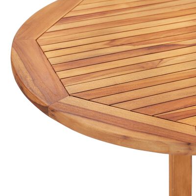 vidaXL 5 Piece Folding Patio Dining Set Solid Teak Wood