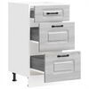 vidaXL Kitchen Base Cabinet Grey Sonoma Engineered Wood Standard