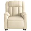 vidaXL Electric Stand up Massage Recliner Chair Cream Fabric