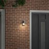 vidaXL Outdoor Wall Light Silver 6.5 x 10.5 x 16 cm Stainless steel