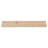 vidaXL Wall Shelf Natural Pine Solid Pine Wood Medium Wall Mounting