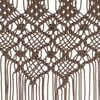 vidaXL Macrame Curtain Taupe 55.1x94.5" Cotton