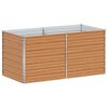 vidaXL Garden Raised Bed Silver Galvanized Steel 63 x 31.5 x 30.3 in