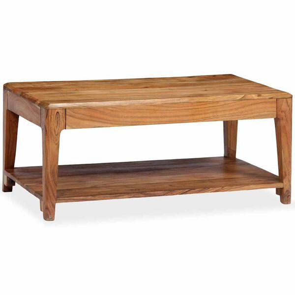 vidaXL Coffee Table Solid Wood 34.6"x19.7"x15"