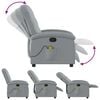 vidaXL Massage Recliner Chair Light Grey