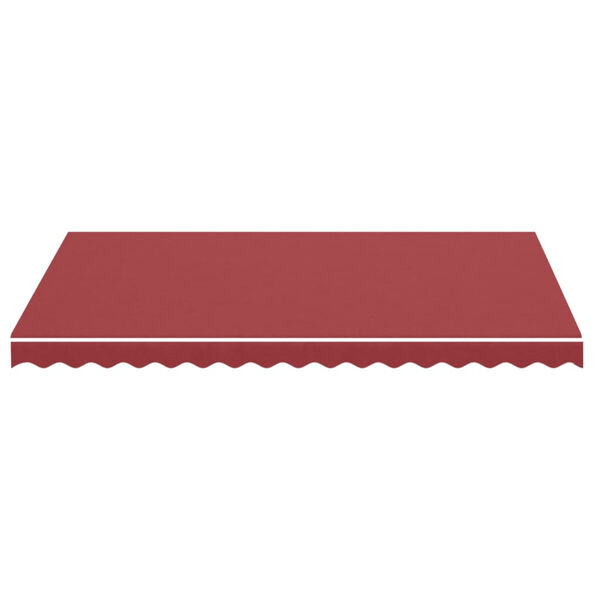 vidaXL Replacement Awning Fabric Burgundy red 100% Polyester with PU coating
