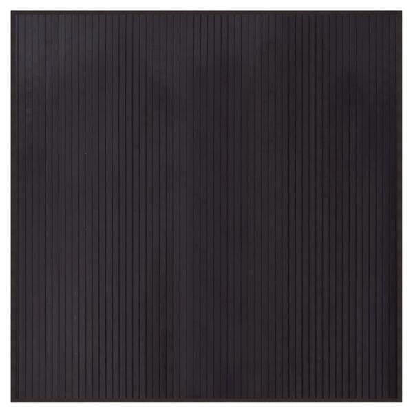 vidaXL Rug Dark Brown Bamboo 39.4x39.4 in Rug Square Modern