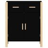 vidaXL Sideboard Black 24.4"x15"x29.5" Engineered Wood