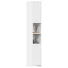 vidaXL Bathroom Cabinet White Engineered Wood Tall Bathroom Cabinet