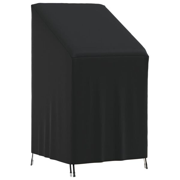 vidaXL Garden Chair Cover Set of 2 Black