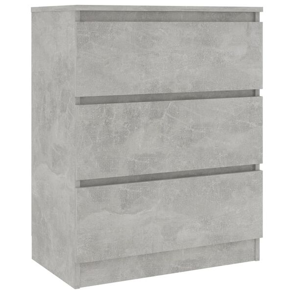vidaXL Sideboard Concrete Gray 23.6"x13.8"x29.9" Engineered Wood