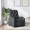 vidaXL Massage Recliner Chair Dark grey Polyester fabric, metal, plywood