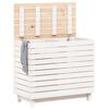 vidaXL Laundry Basket White 34.8"x17.3"x29.9" Solid Wood Pine