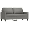 vidaXL 3 Piece Sofa Set with Cushions Dark Gray Fabric