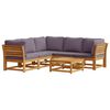 vidaXL Garden Lounge Set Dark gray Solid Acacia wood Modular