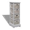 vidaXL Storage Rack White