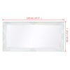 vidaXL Wall Mirror White Wood, glass, engineered wood Large Mirror