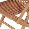 vidaXL Garden Table And Chair Warm wood color Solid Teak wood 5-Piece Set