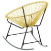 vidaXL Acapulco Chair Beige Poly Rattan, Powder-Coated Steel Standard