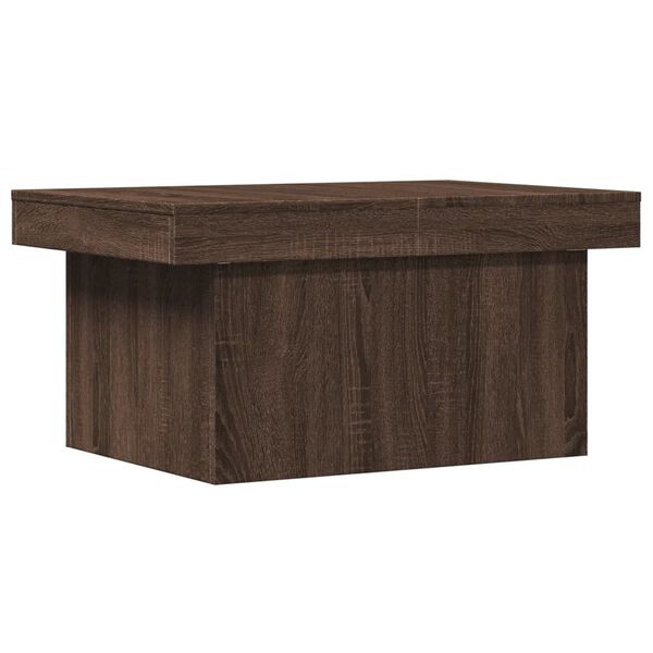vidaXL Coffee Table Brown Oak Engineered Wood Medium Sliding Top